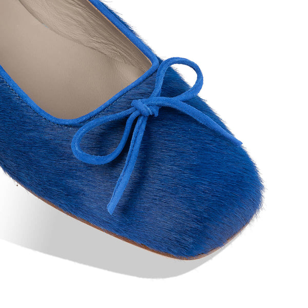 'azzuro' women's ballet flats blue Italian made shoes habbot