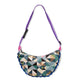 shoulder bag - green geo