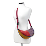 shoulder bag - pink purple