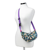 shoulder bag - green geo