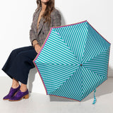 brolly mini - green stripes