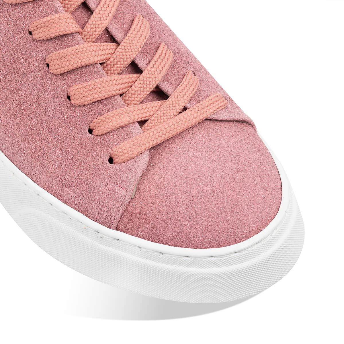 women's pink sneakers - Italian leather - 'calota' | habbot