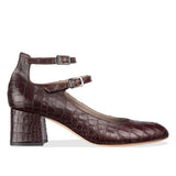 elba - brown croc