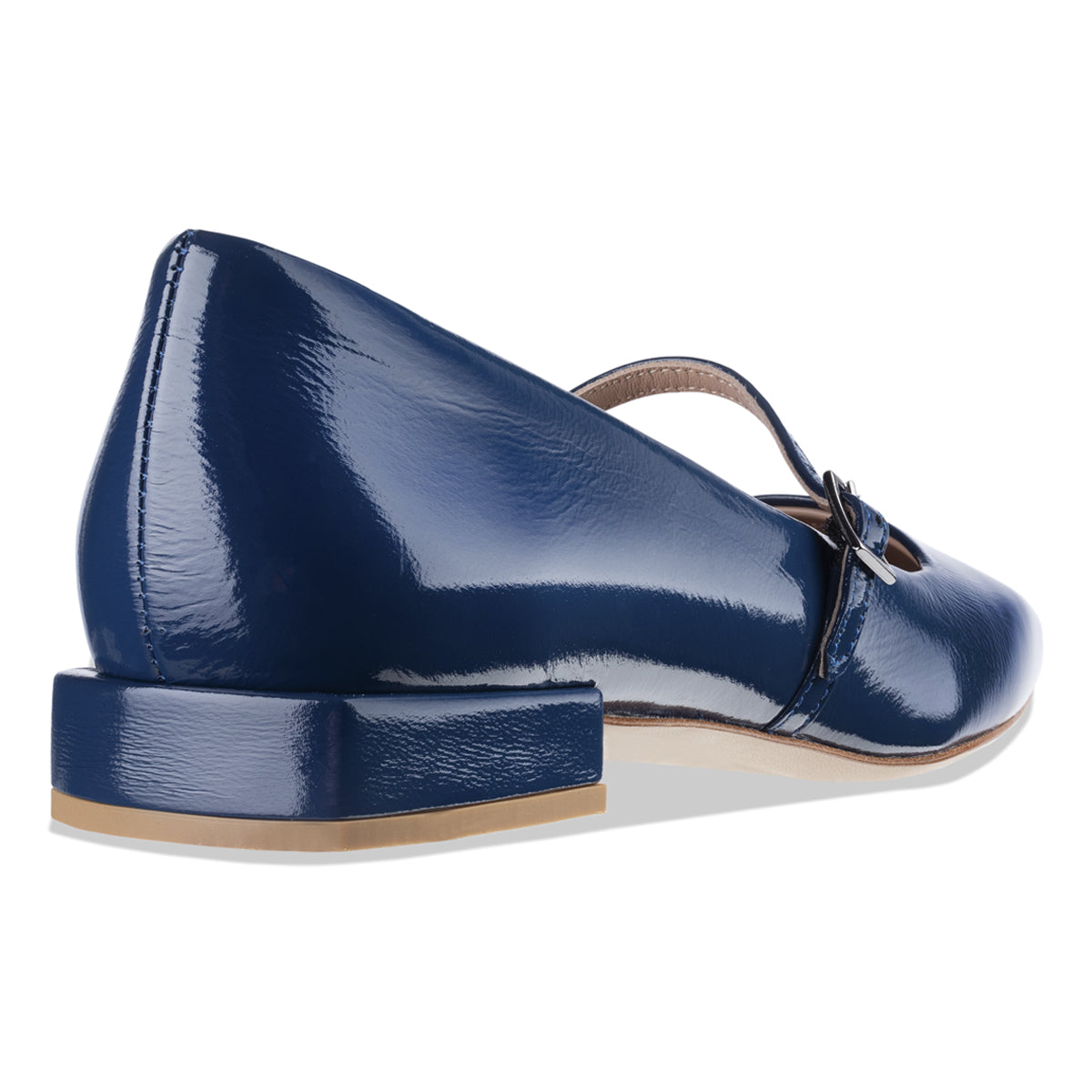 women's blue mary-janes - Italian leather - 'equi' | habbot