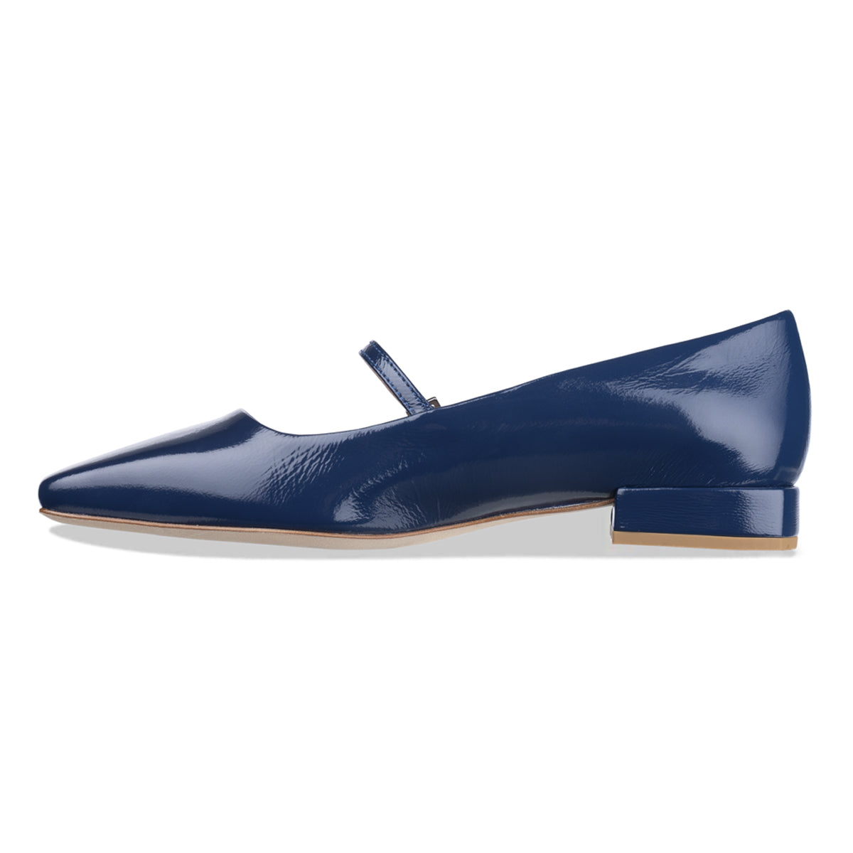 women's blue mary-janes - Italian leather - 'equi' | habbot