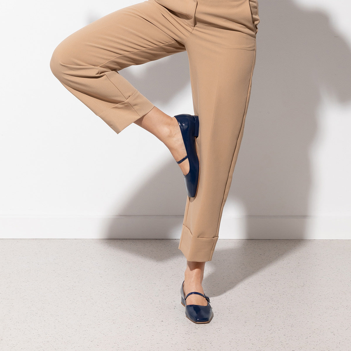 women's blue mary-janes - Italian leather - 'equi' | habbot