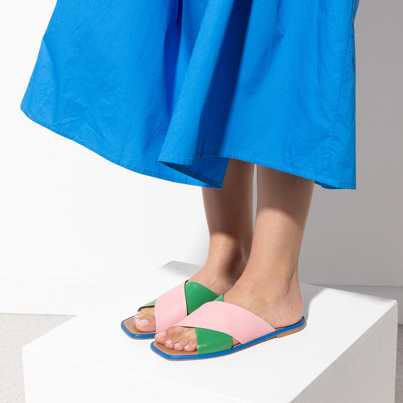 lecci - pink green