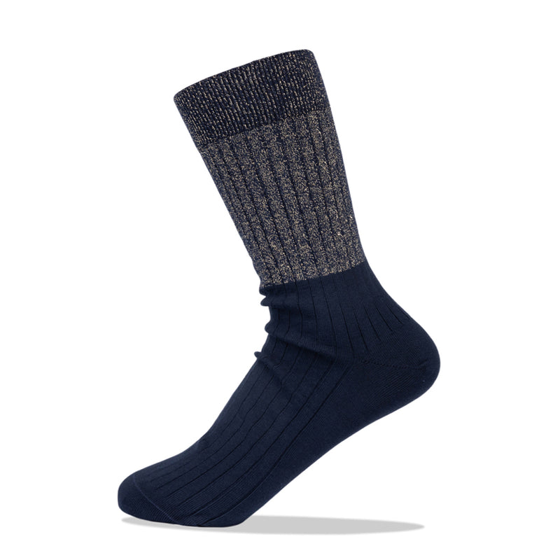 lurex block - gold blue