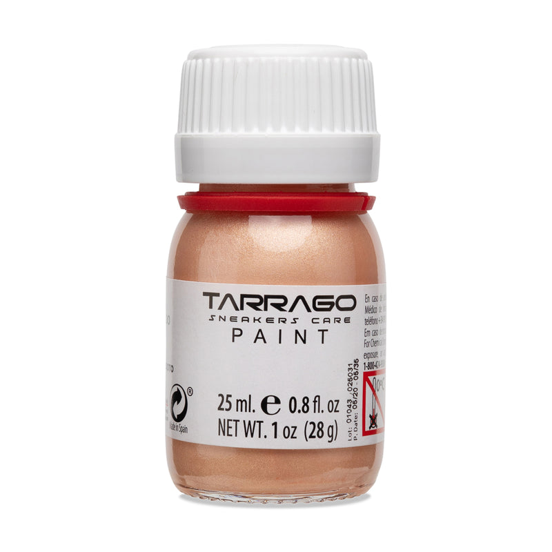 metallic leather paint rose gold