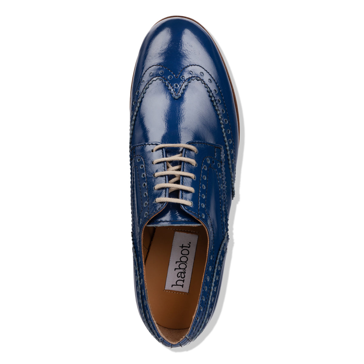 Italy Hand Cafted Classic Navy Leather Brogues Sz 12M Men main image 4