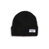 mohair beanie - black