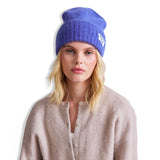 mohair beanie - blue