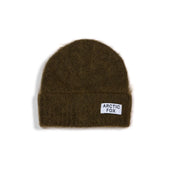 mohair beanie - khaki