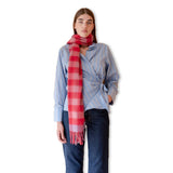 scarf - pink plaid