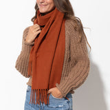 scarf - rust