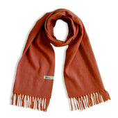 scarf - rust