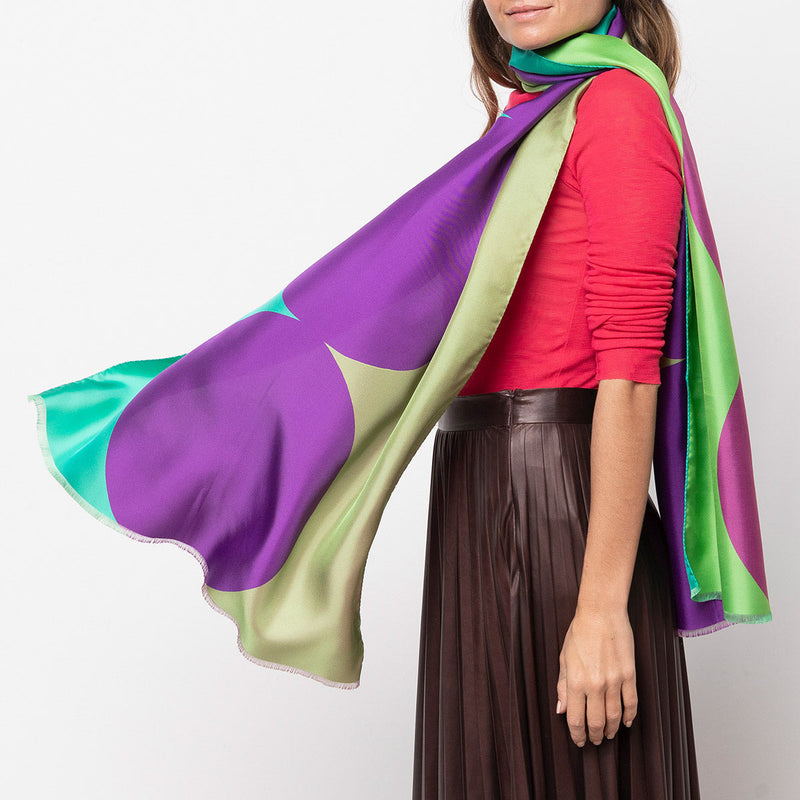 scarf reversible 70141 - pink purple