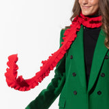 skinny scarf - red