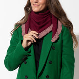 triangle scarf - burgundy