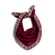 triangle scarf - burgundy