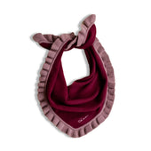triangle scarf - burgundy