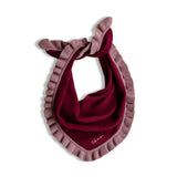 triangle scarf - burgundy