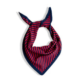 triangle scarf - navy red