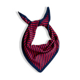 triangle scarf - navy red