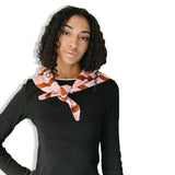 triangle scarf - pink  rust