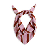triangle scarf - pink  rust
