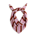 triangle scarf - pink  rust