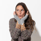 wrist warmers - grey