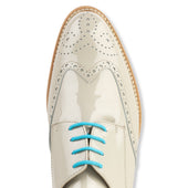 shoe laces - light blue