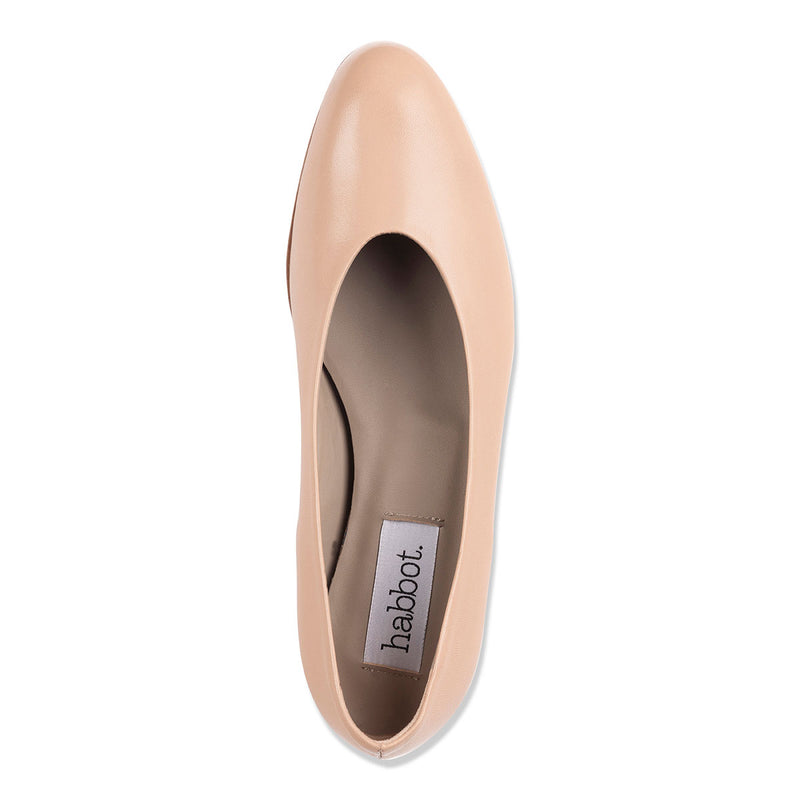 'Rupert' Women's nude ballet flats – Italian Shoes | habbot